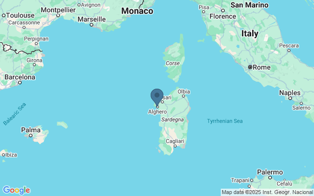 Kaart met locatie Grotta di Nettuno
